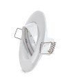 Aro Downlight Basculante Circular Aluminio Color Blanco 93mm