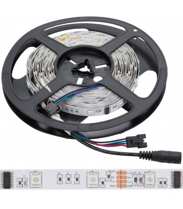 Tira de 150 Leds 5M 12VDC SMD5050 Digital RGB Interior
