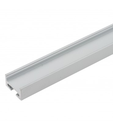 Perfil de Aluminio Curvado para Techo o Colgante para Tira de LEDs - Difusor Opal - Tira de 2 Metros