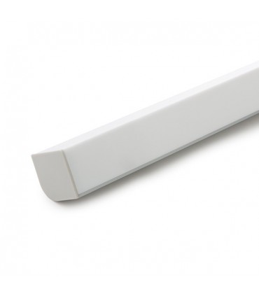 Perfíl de Aluminio para Tira de LEDs - Difusor Opal - Tira de 2 Metros