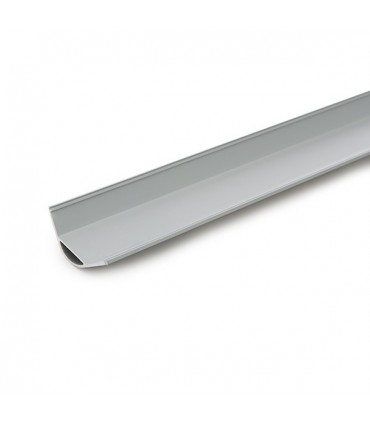Perfíl de Aluminio para Tira de LEDs - Difusor Opal - Tira de 2 Metros