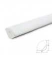 Perfíl de Aluminio para Tira de LEDs - Difusor Transparente - Tira de 2 Metros