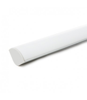 Perfíl de Aluminio para Tira de LEDs - Difusor Transparente - Tira de 2 Metros