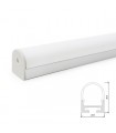 Perfil de Aluminio Curvado para Techo o Colgante para Tira de LEDs - Difusor Opal - Tira de 2 Metros