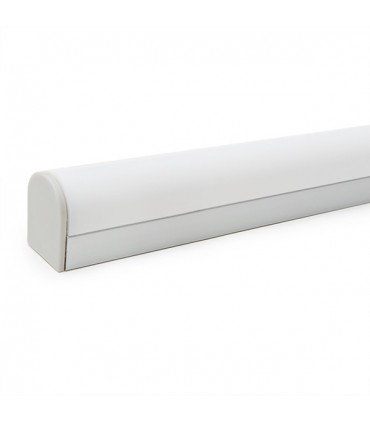 Perfil de Aluminio Curvado para Techo o Colgante para Tira de LEDs - Difusor Opal - Tira de 2 Metros