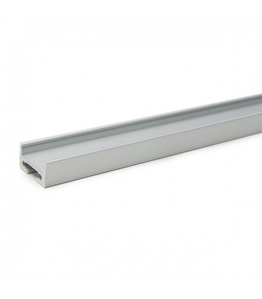 Perfil de Aluminio Curvado para Techo o Colgante para Tira de LEDs - Difusor Opal - Tira de 2 Metros