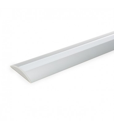 Perfíl de Aluminio para Tira de LEDs - Difusor Opal - Tira de 2 Metros