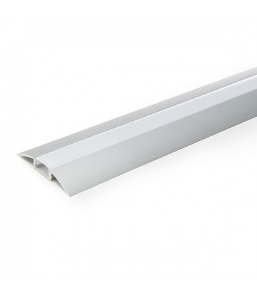 Perfíl de Aluminio para Tira de LEDs - Difusor Opal - Tira de 2 Metros