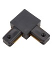 Conector 90Ø para Carril Focos de LEDs Color Negro