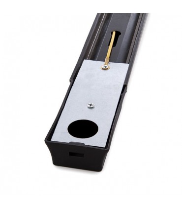 Carril para Focos de LEDs 1M Color Negro