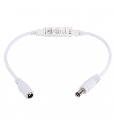 Controlador-Dimmer Mini para Tiras de LEDs Unicolor 12-24VDC hasta 144W