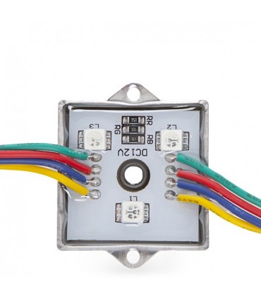 Módulo de 3 LEDs Aluminio SMD5050 0,72W RGB