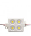 Módulo de 4 LEDs ABS Inyectado SMD5050 1,44W Blanco
