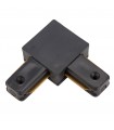 Conector 90Ø para Carril Focos de LEDs Color Negro
