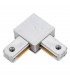 Conector 90Ø para Carril Focos de LEDs Color Aluminio