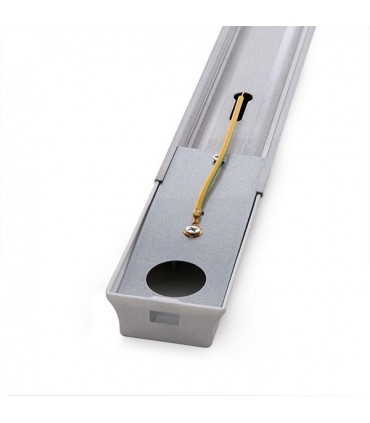 Carril para Focos de LEDs 1M Color Aluminio