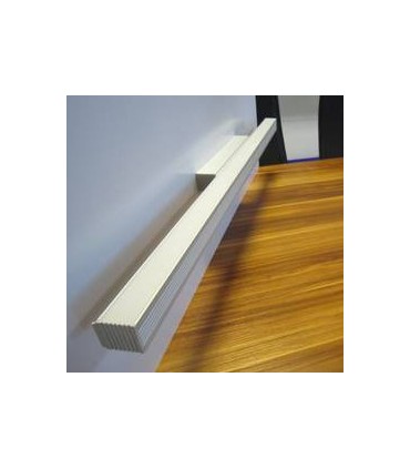 Perfíl de Aluminio para LEDS Iluminación Espejos  y Cuadros  con Difusor Opal - Tira de 1 Metro