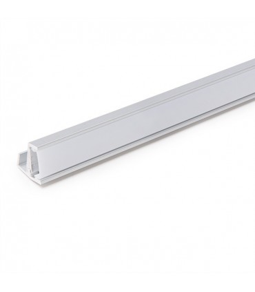 Perfíl de Aluminio para LEDS uso en Estanterías Cristal  Espesor 6mm - Tira de 1 Metro