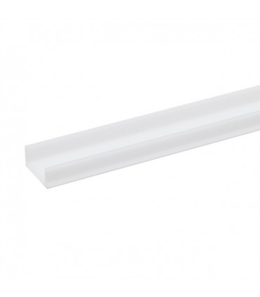 Perfíl de Aluminio para LEDS - Difusor Opal -Tira de 2 Metros