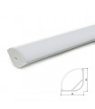 Perfíl de Aluminio para LEDS Instalación Esquinas - Difusor Opal -Tira de 1 Metro