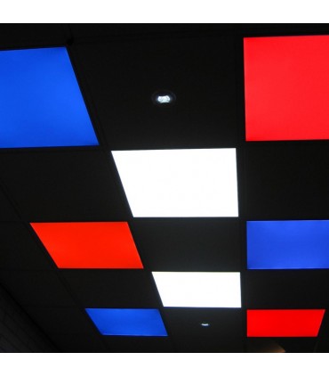 Placa LEDs Rectangular RGB 595x595mm 32W 24VDC Driver/Controlador Centralizado