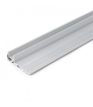 Perfíl de Aluminio para LEDS Iluminación Escaleras  con Difusor Opal - Tira de 1 Metro