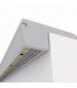 Perfíl de Aluminio para LEDS Iluminación Escaleras  con Difusor Opal - Tira de 1 Metro