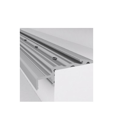 Perfíl de Aluminio para LEDS Iluminación Escaleras  con Difusor Opal - Tira de 1 Metro