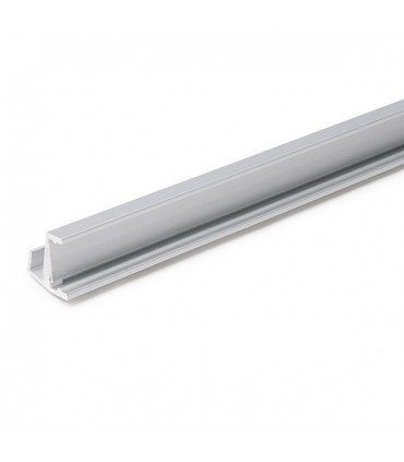 Perfíl de Aluminio para LEDS uso en Estanterías Cristal  Espesor 6mm - Tira de 1 Metro
