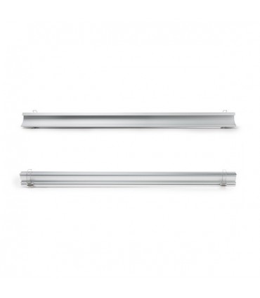 Perfíl de Aluminio para LEDS Instalación en Escaleras - Difusor Opal -Tira de 1 Metro