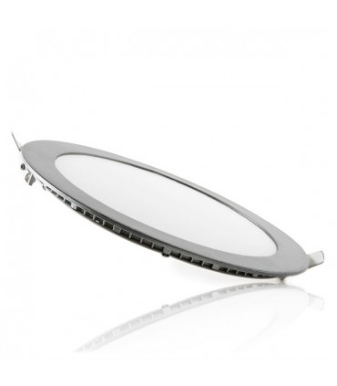 Placa de LEDs Circular ECOLINE 295m 25W 2000Lm 30.000H Aro Color Plata