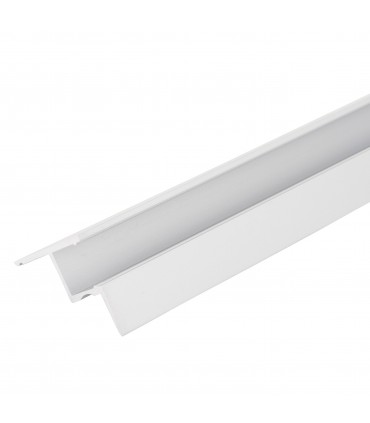 Perfíl de Aluminio para LEDS Instalación Techos Falsos - Difusor Opal -Tira de 1 Metro
