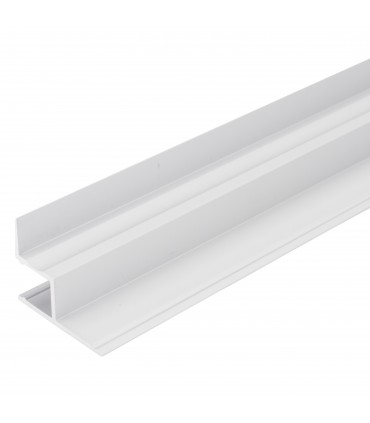 Perfíl de Aluminio para LEDS Instalación Techos Falsos - Difusor Opal -Tira de 1 Metro