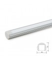 Perfíl de Aluminio para LEDS Suspendible - Difusor Opal -Tira de 2 Metros