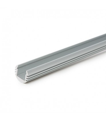Perfíl de Aluminio para LEDS Suspendible - Difusor Opal -Tira de 2 Metros