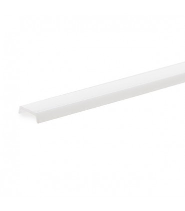 Perfíl de Aluminio para LEDS Suspendible - Difusor Opal -Tira de 2 Metros