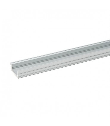 Perfíl de Aluminio para LEDS - Difusor Opal -Tira de 2 Metros