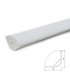 Perfíl de Aluminio para LEDS Instalación Esquinas - Difusor Opal -Tira de 1 Metro