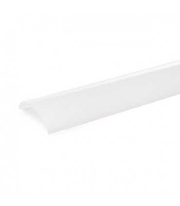 Perfíl de Aluminio para LEDS Instalación Esquinas - Difusor Opal -Tira de 1 Metro