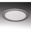 Placa de LEDs Circular ECOLINE 192mm 15W 1170Lm 30.000H Aro Color Plata