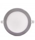 Placa de LEDs Circular ECOLINE 192mm 15W 1170Lm 30.000H Aro Color Plata