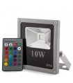 Foco Proyector de LEDs para Exterior ECOLINE 10W RGB con Mando a Distancia