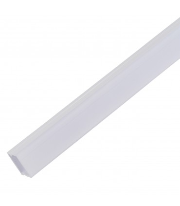 Perfíl de Policarbonato para LEDS Instalación Exterior IP68 - Difusor Opal -Tira de 2 Metros