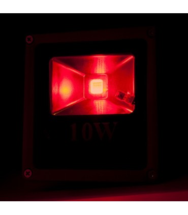 Foco Proyector de LEDs para Exterior ECOLINE 10W RGB con Mando a Distancia