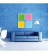 Placa LEDs Rectangular RGB 595x595mm 32W 24VDC Driver/Controlador Centralizado