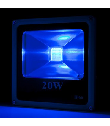 Foco Proyector de LEDs para Exterior ECOLINE 20W RGB con Mando a Distancia