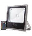 Foco Proyector de LEDs para Exterior ECOLINE 30W RGB con Mando a Distancia