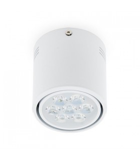 Foco Downlight de Superficie de LEDs Cuerpo Blanco 7W 700Lm 30.000H
