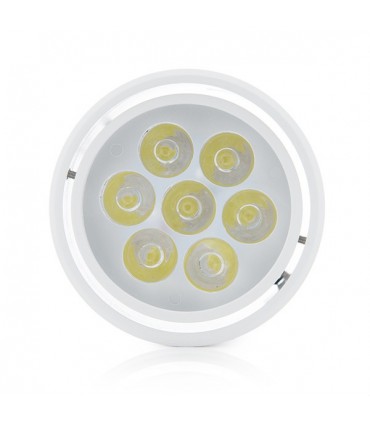 Foco Downlight de Superficie de LEDs Cuerpo Blanco 7W 700Lm 30.000H
