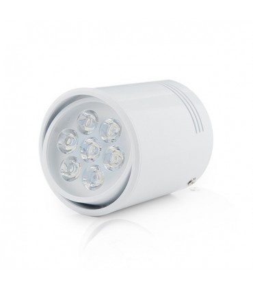 Foco Downlight de Superficie de LEDs Cuerpo Blanco 7W 700Lm 30.000H
